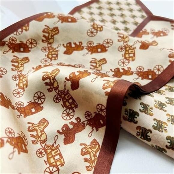 100% Mulberry Silk Scarf for Women 59”*6.3” Long Headscarf Neck Scarf - Picture 3 of 7
